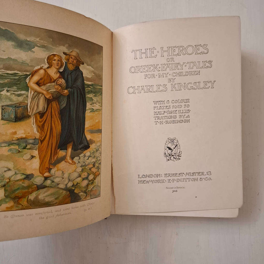 The heroes or Greek fairy tales for my children by Charles Kingsley, with illustrations by T.H. Robi