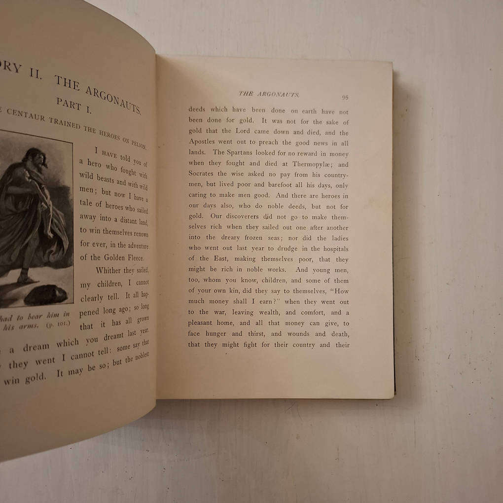 The heroes or Greek fairy tales for my children by Charles Kingsley, with illustrations by T.H. Robi