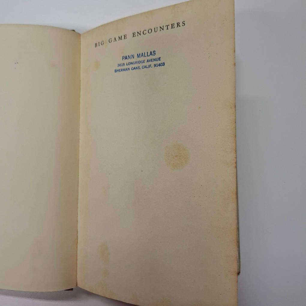 Big Game Encounters. Critical Moments in the Lives of Well-known Shikaris - Stanley Jepson (Ed.)