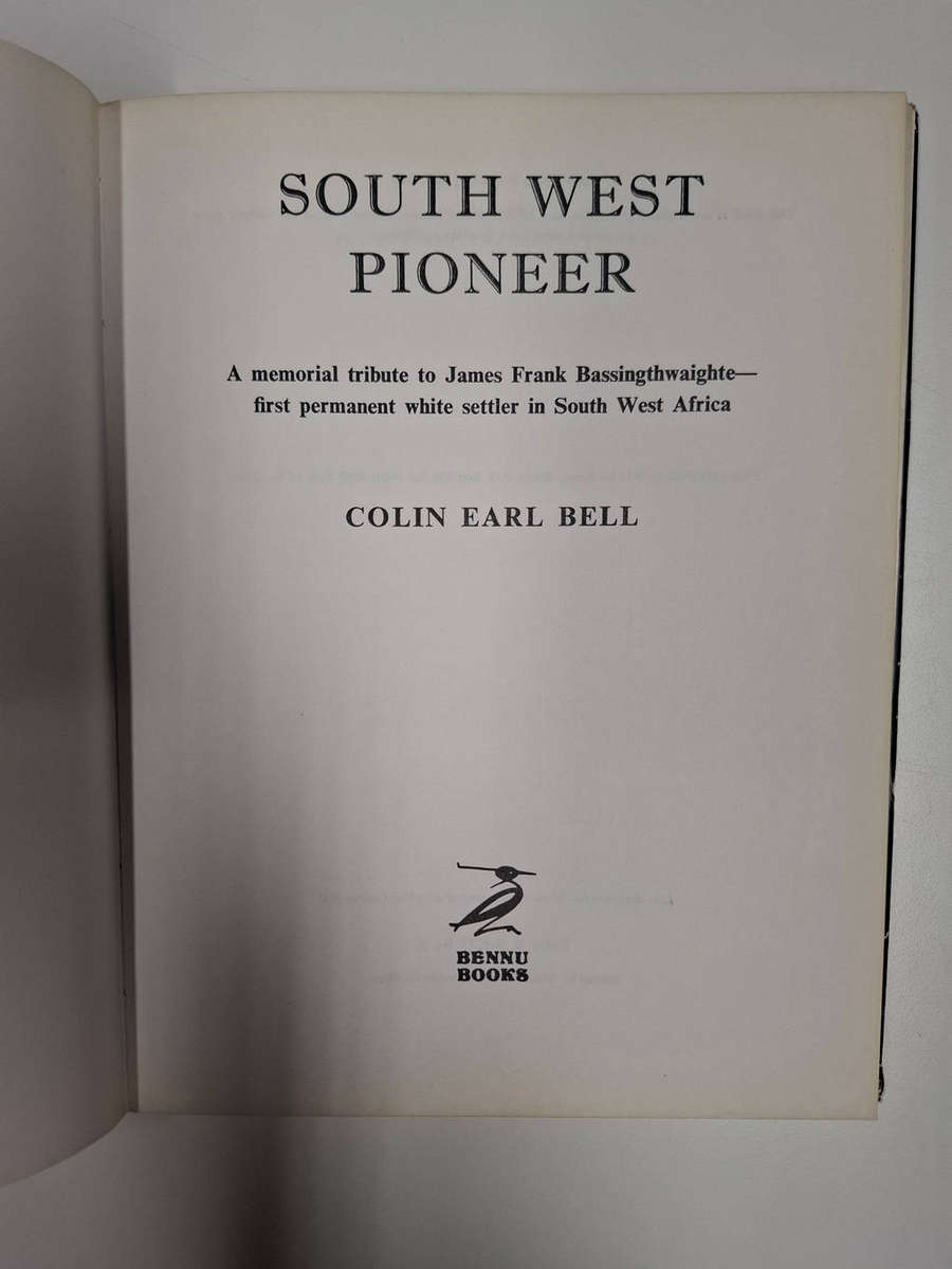 South West pioneer: A memorial tribute to James Frank Bassingthwaighte