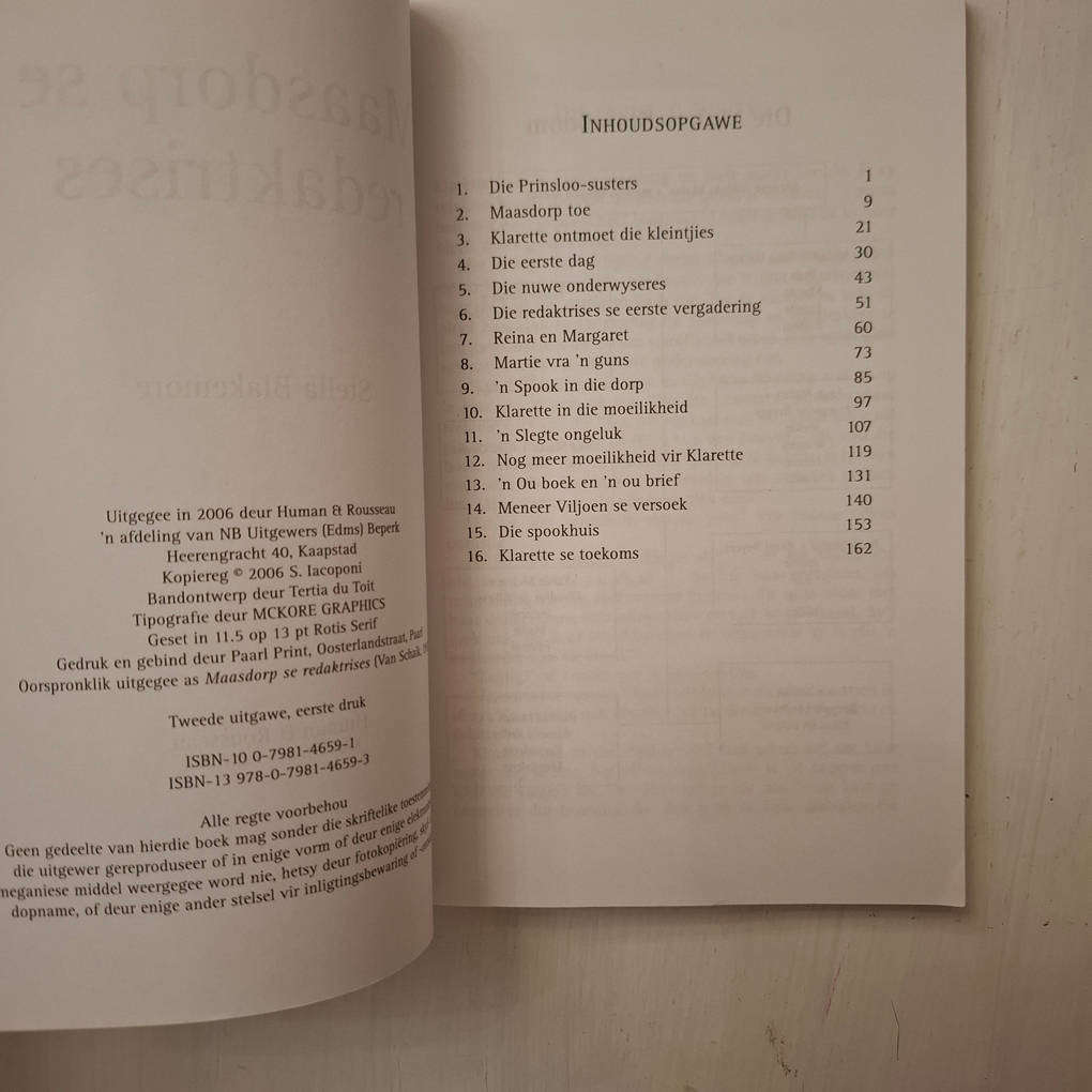 Stella Blakemore: Maasdorp se redaktrises & Maters op Maasdorp