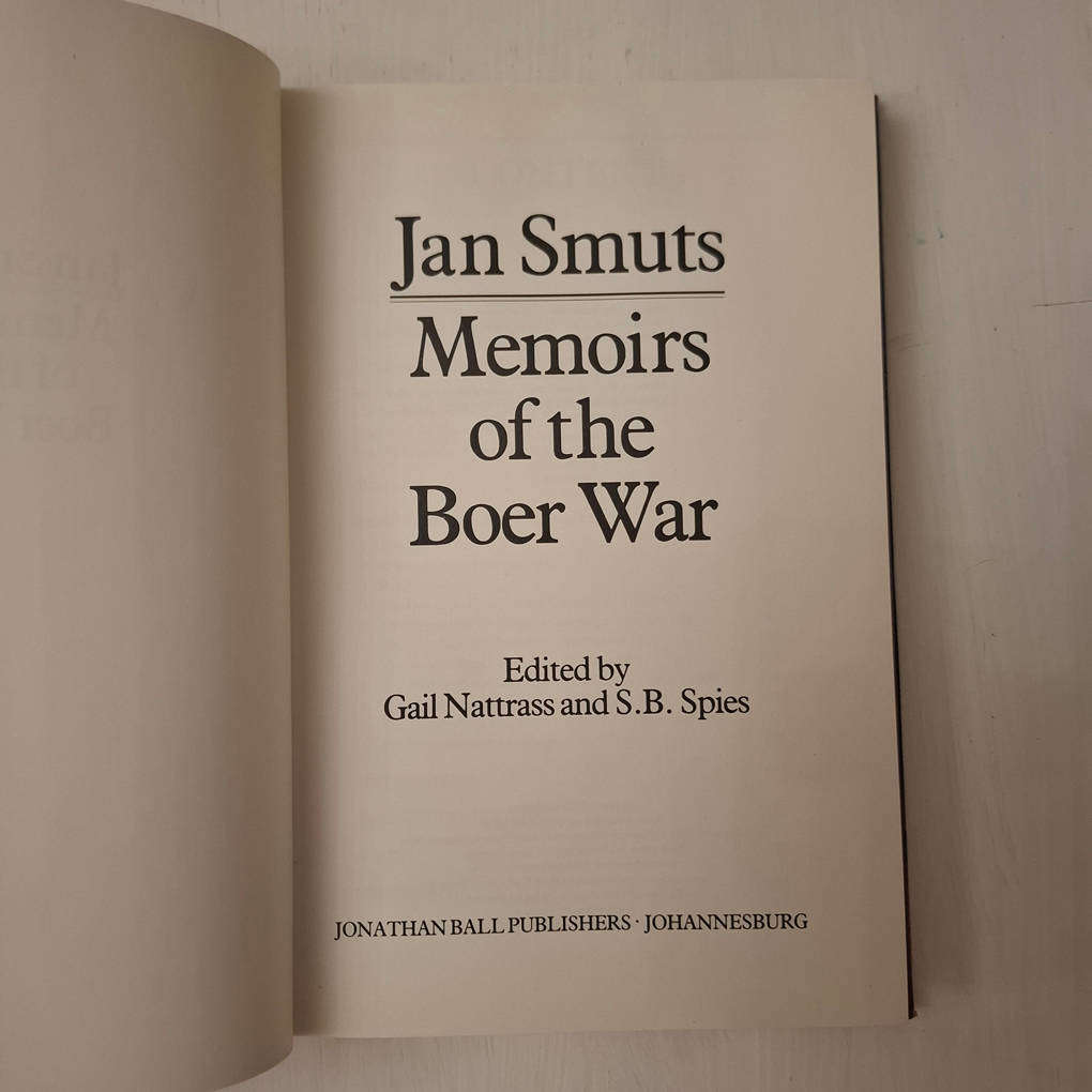 Jan Smuts: Memoirs of the Boer War