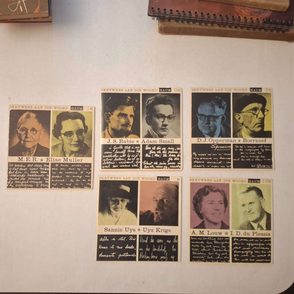 5 X 'Skrywers aan die woord' Records/Plate (Haum)