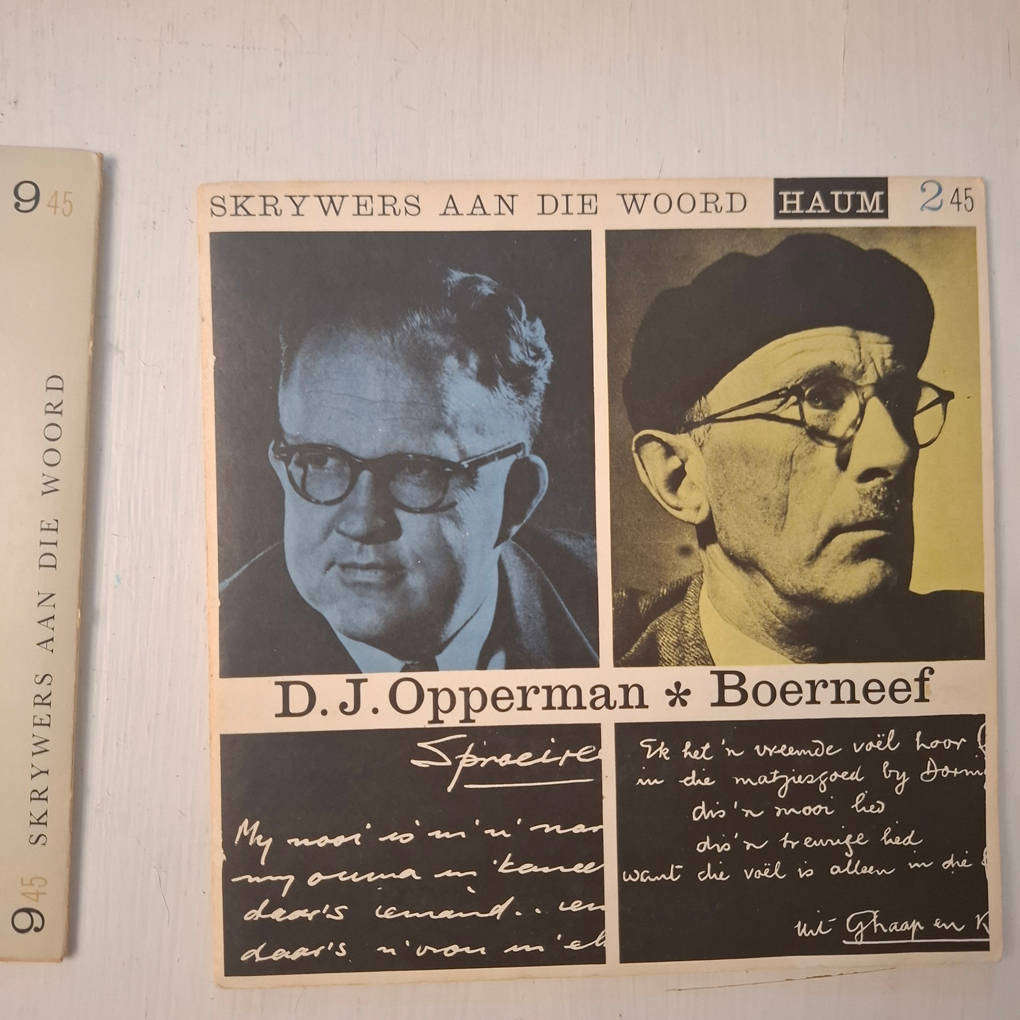 5 X 'Skrywers aan die woord' Records/Plate (Haum)