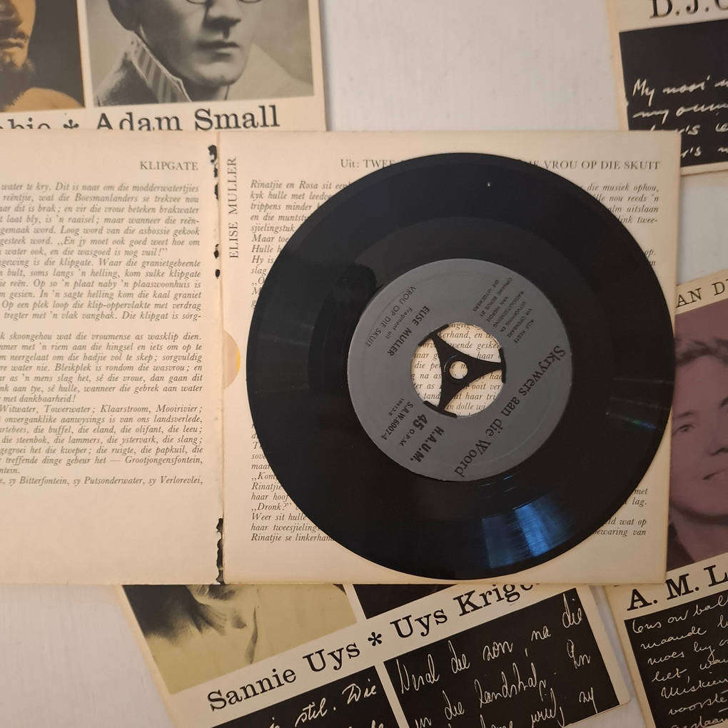 5 X 'Skrywers aan die woord' Records/Plate (Haum)