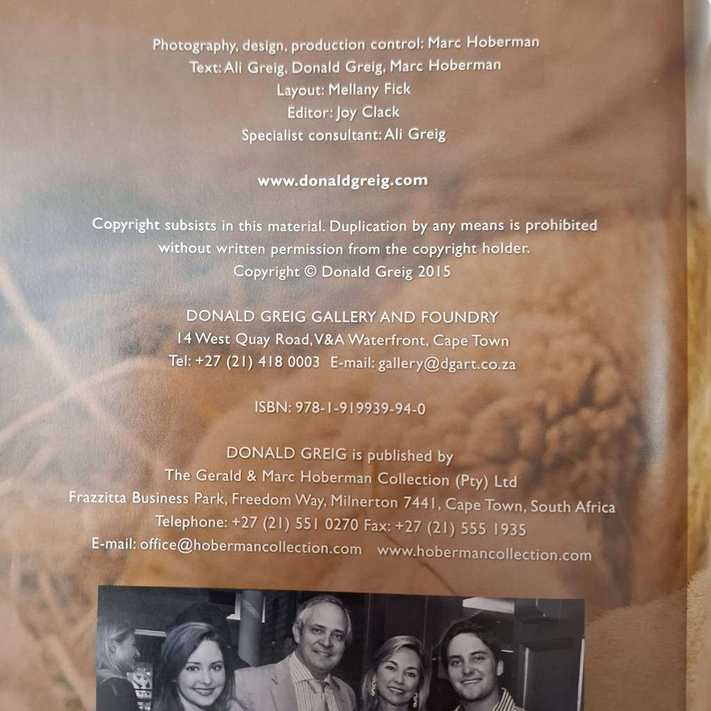 Bronze and Fire: The art of Donald Greig (Artist)