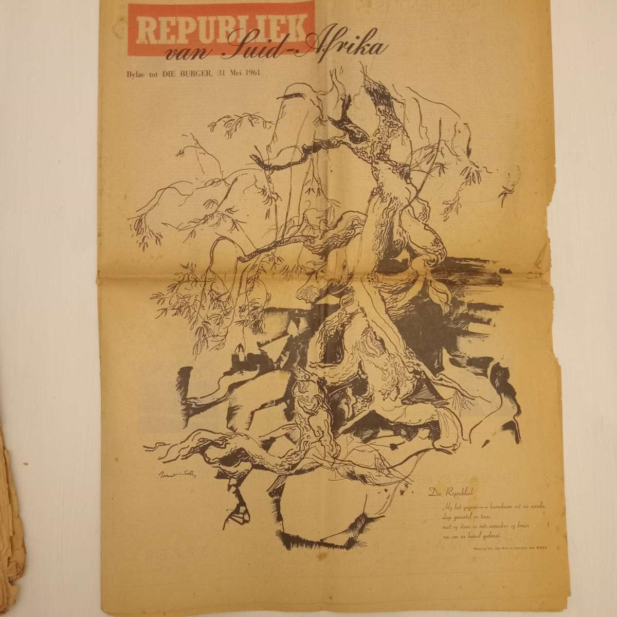 CLEARANCE! 4 X 1960's Die Burger Newspapers