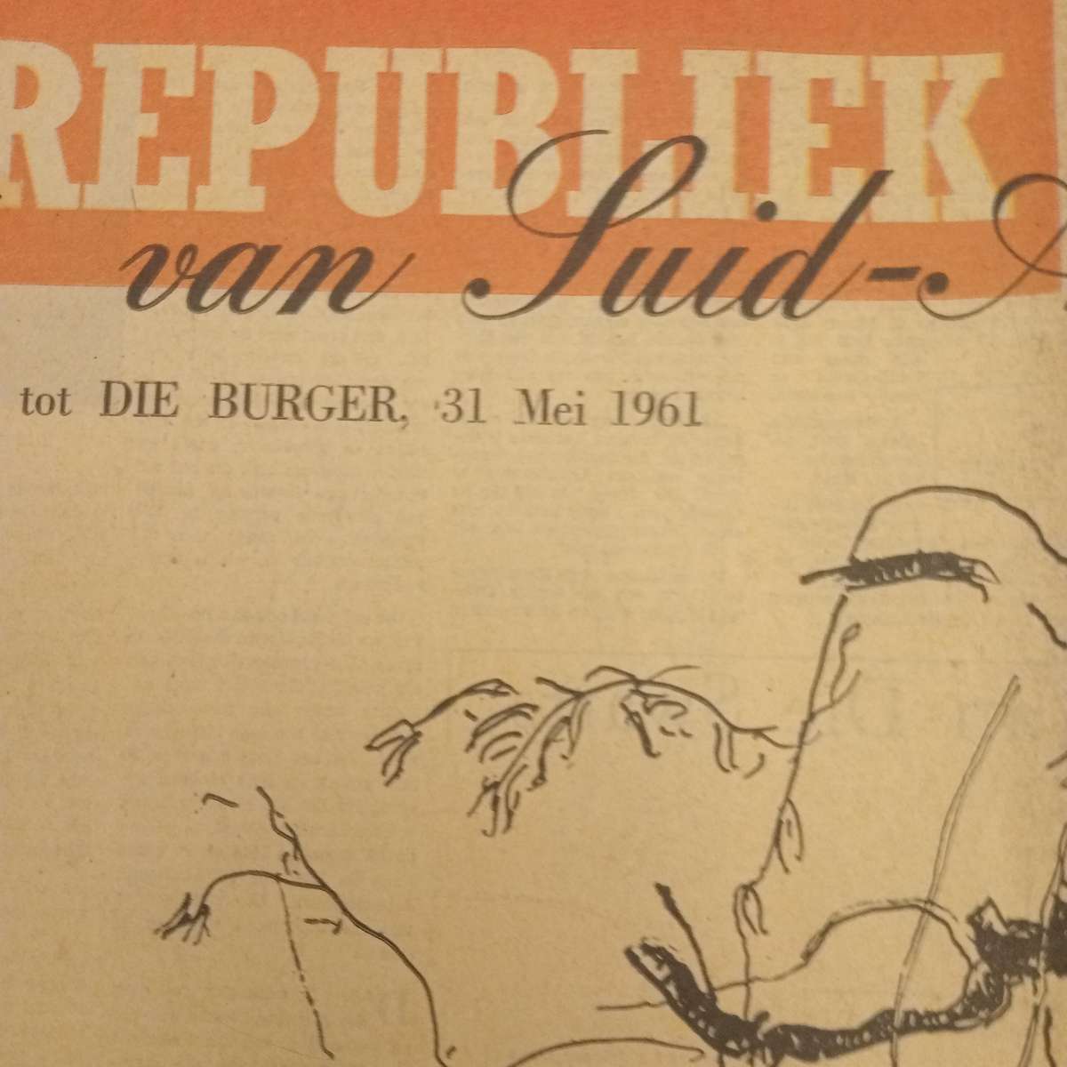 CLEARANCE! 4 X 1960's Die Burger Newspapers