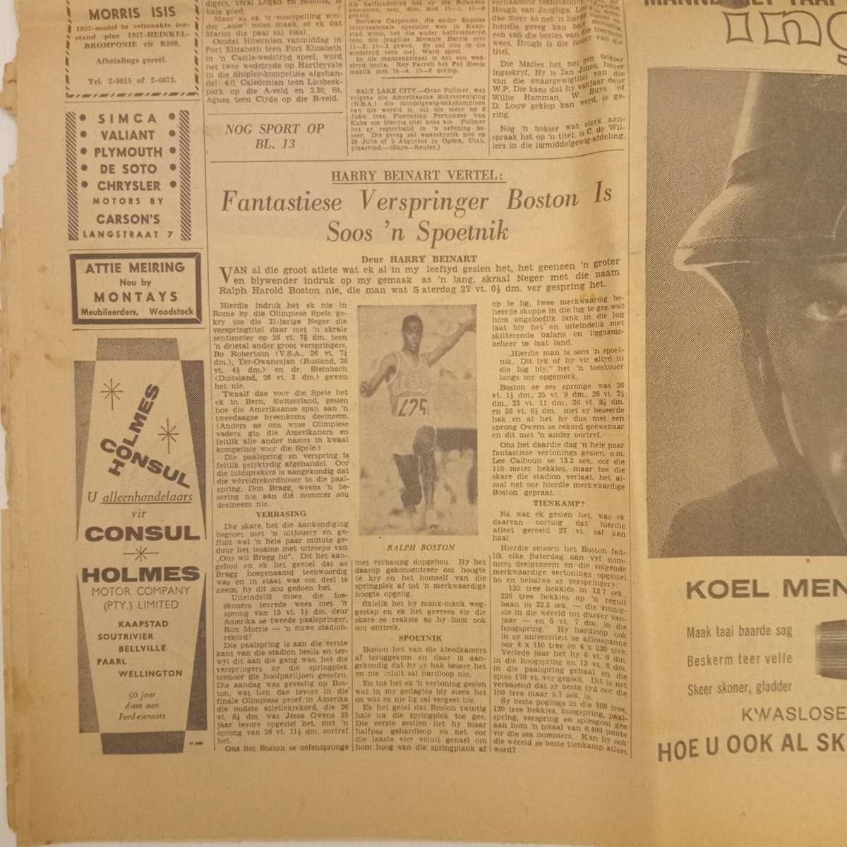 CLEARANCE! 4 X 1960's Die Burger Newspapers