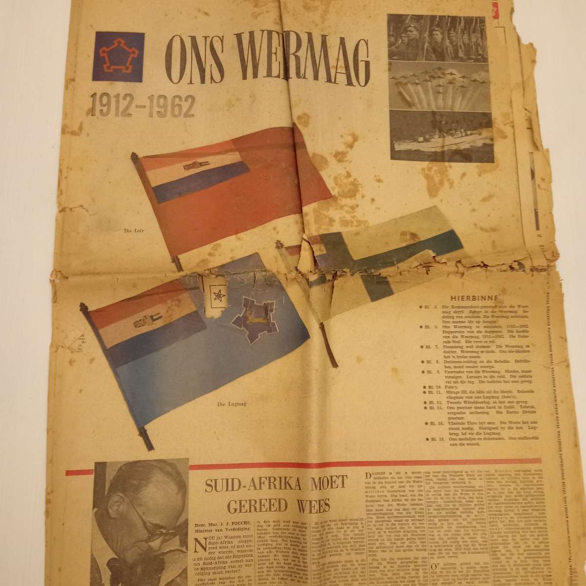 CLEARANCE! 4 X 1960's Die Burger Newspapers