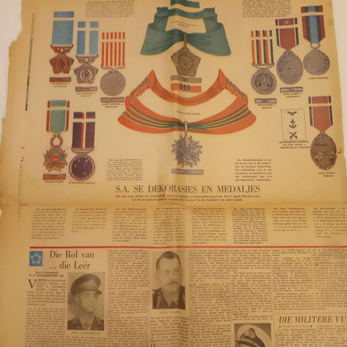 CLEARANCE! 4 X 1960's Die Burger Newspapers