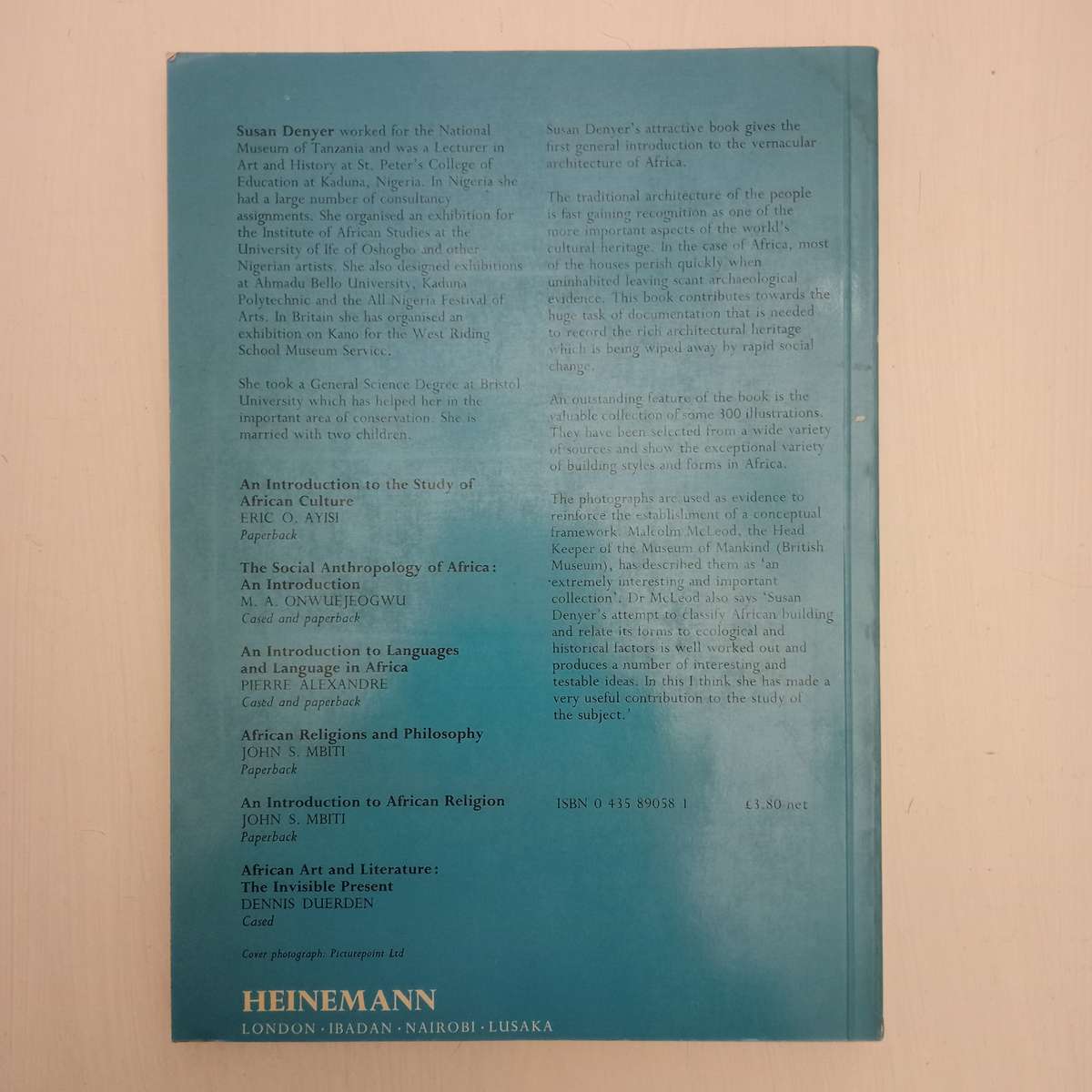 African Traditional Architecture. A Historical and Geographical Perspective - Susan Denyer