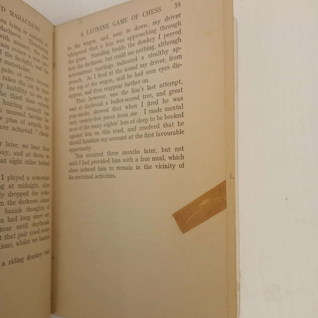 Man-Killers And Marauders - Some Big Game Encounters Of An African Hunter (W.S. Chadwick)