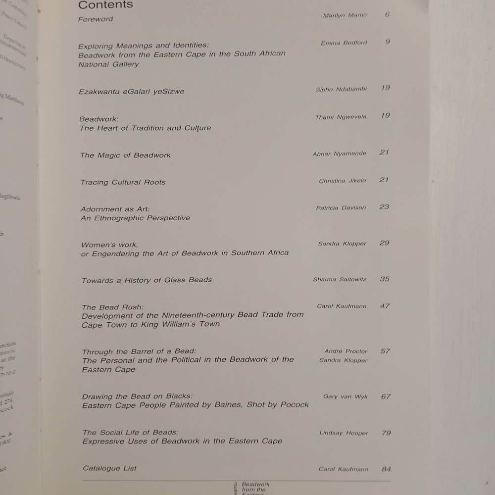 Ezakwantu: Beadwork from the Eastern Cape: 31 Oct 1993-29 May 1994, South African National Gallery