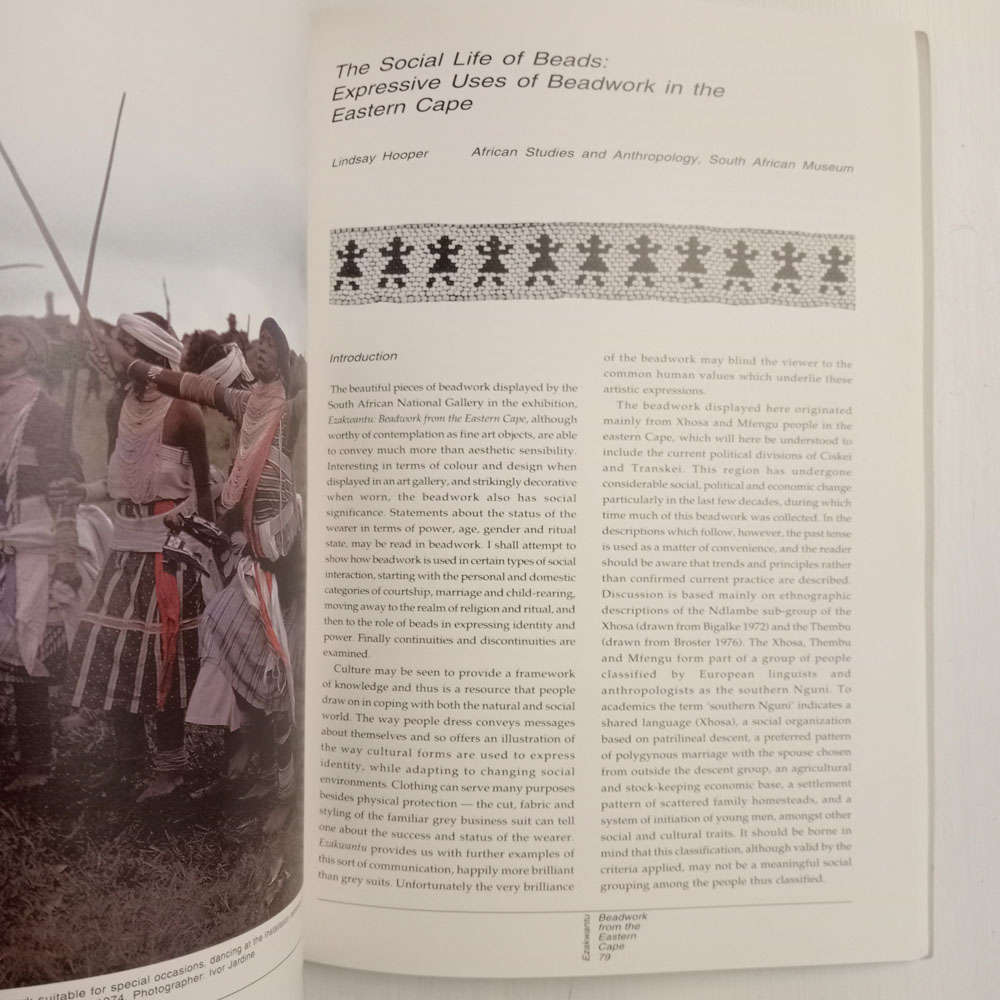 Ezakwantu: Beadwork from the Eastern Cape: 31 Oct 1993-29 May 1994, South African National Gallery