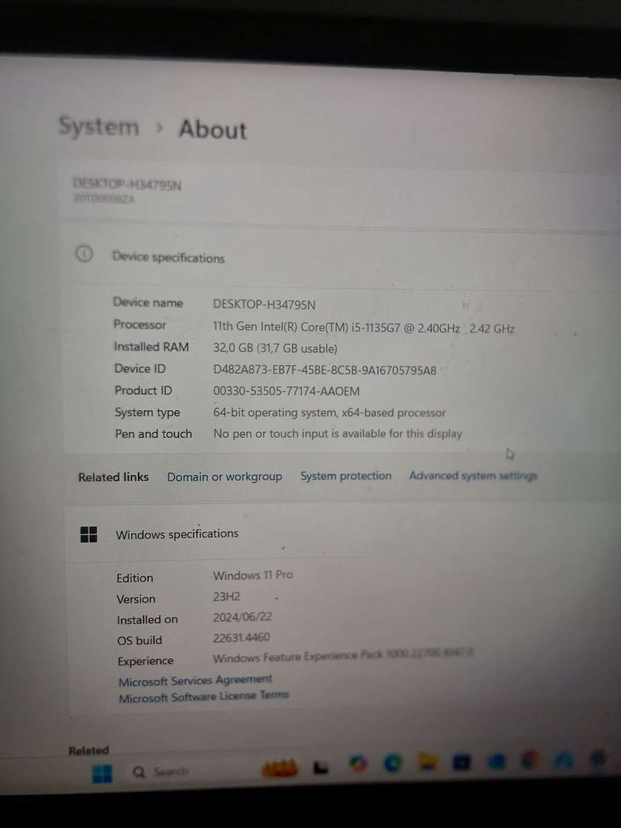 Lenovo Thinkpad E15 11TH Gen Core i5-1135G7* 32GB upgraded RAM 512GB HDD