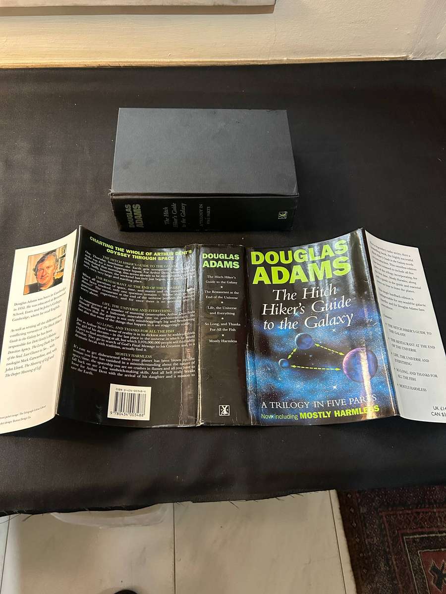 The Hitch Hiker's Guide To The Galaxy.  Douglas Adams