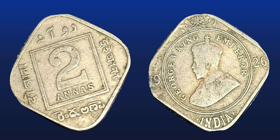 INDIA - BRITISH 2 ANNAS 1926