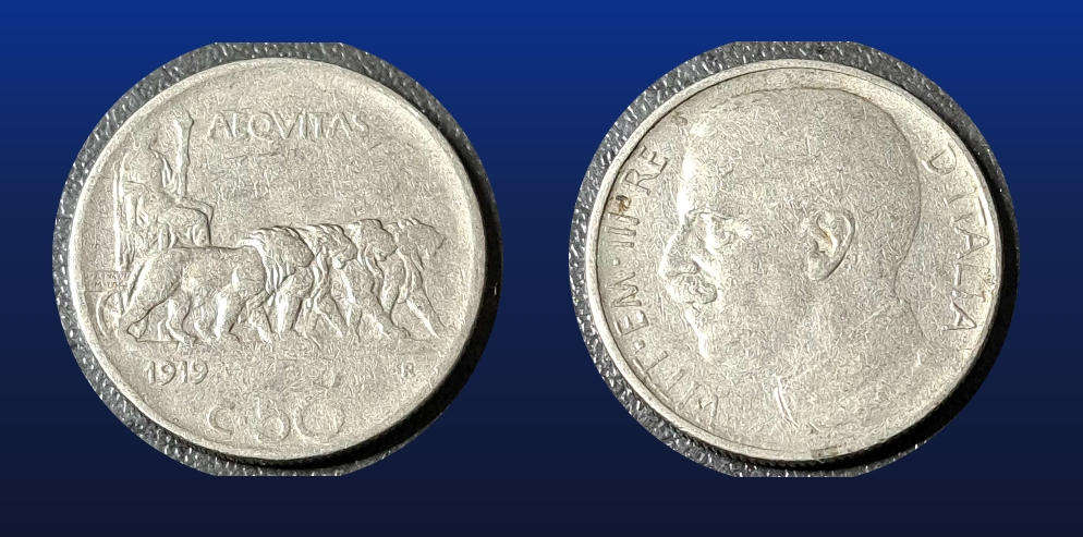 ITALY - 1919 50 SENTESIMI