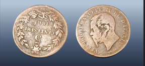 ITALY - 1861 5 CENTESIMI