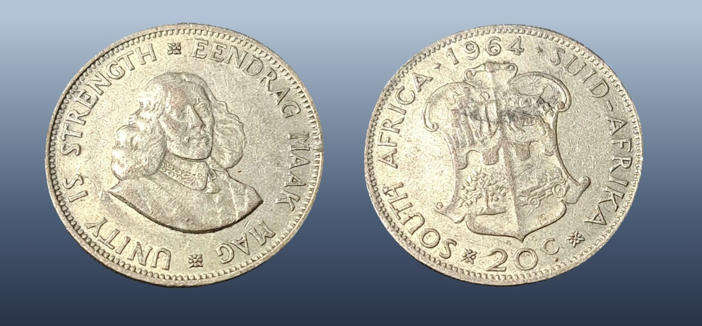 SOUTH AFRICA 20 C 1964
