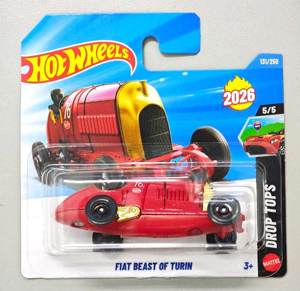 FIAT BEAST OF TURIN - HOT WHEELS DROP TOPS