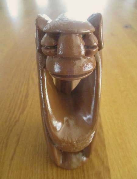 Four Colourful hand carved & painted Wise Monkeys - African style - See, hear, speak and do no evil