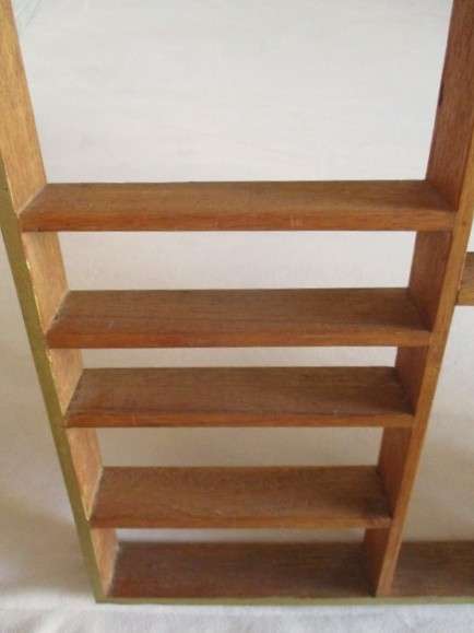 Very large vintage wooden printer's tray with some larger cubicles for your talled/wider treasures