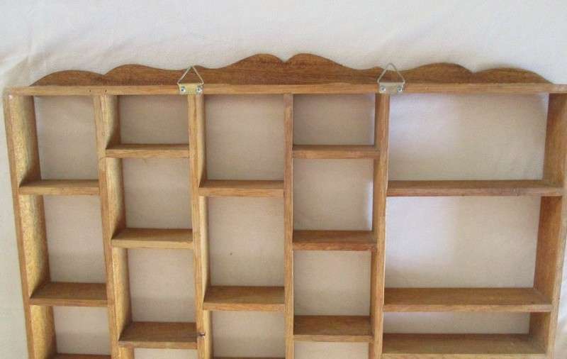 Very large vintage wooden printer's tray with some larger cubicles for your talled/wider treasures