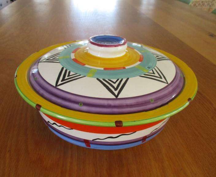 Lidded bowl by internationally renowned ceramicist Clementina van der Walt