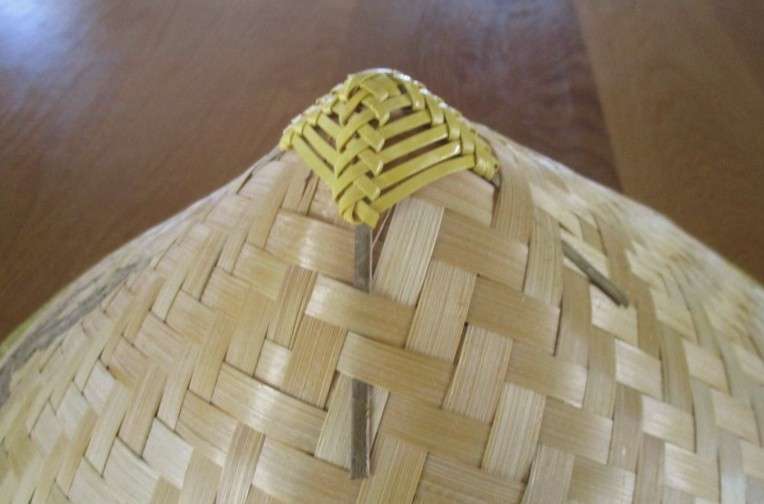 A well made Chinese Asian Summer Rice farmer bamboo hat to wear or display
