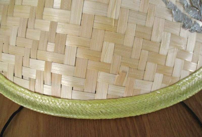 A well made Chinese Asian Summer Rice farmer bamboo hat to wear or display