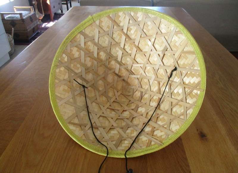 A well made Chinese Asian Summer Rice farmer bamboo hat to wear or display