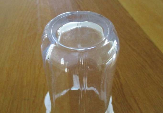 Beautiful Mikasa heavy glass vase with Lily of the Valley frosted glass accents