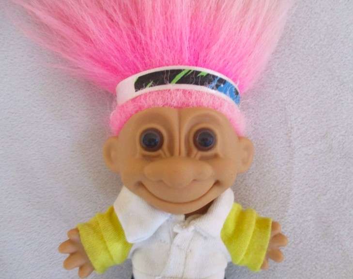 Cute collectable Russ troll in original outfit