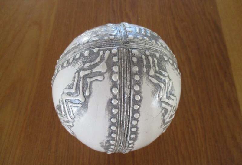 Nature's art - three natural calabshes - hand painted and decorated