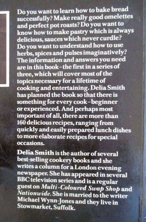 Delia Smith's Cookery Course - books one, two and three