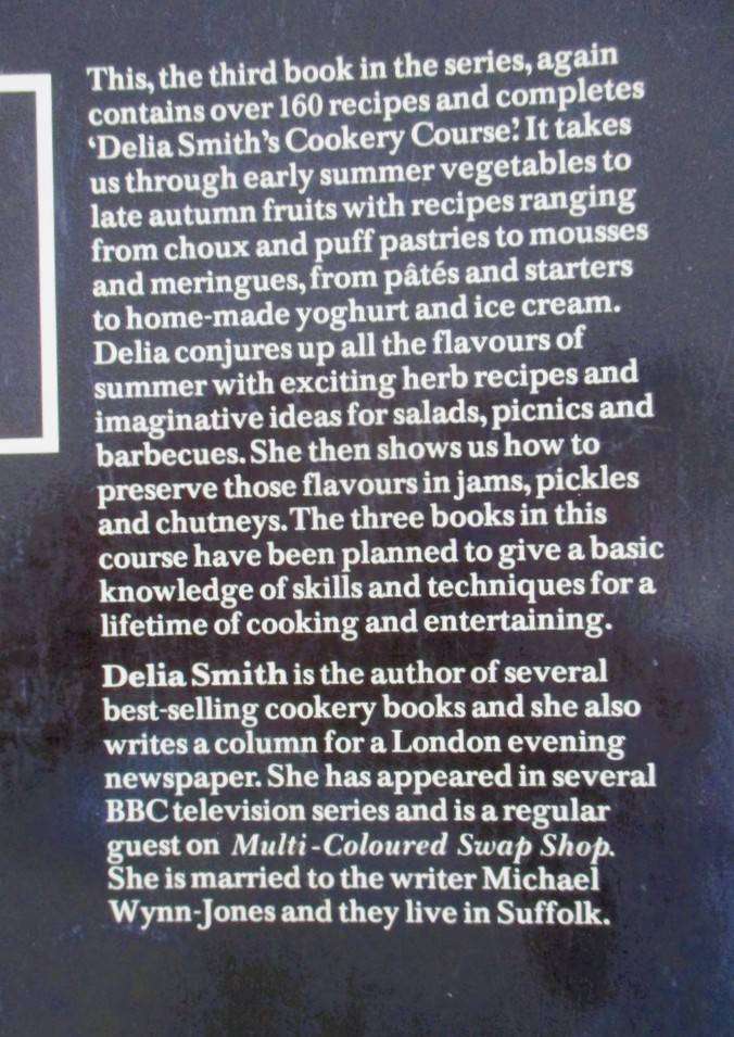 Delia Smith's Cookery Course - books one, two and three