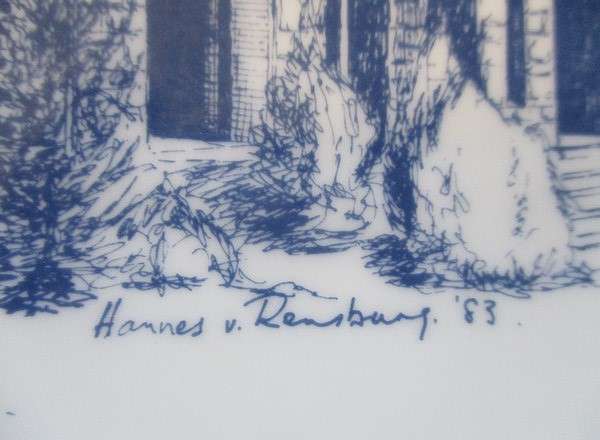 Vintage 1983 Royal Doulton plate commemorating 75th anniversary of Pretoria University