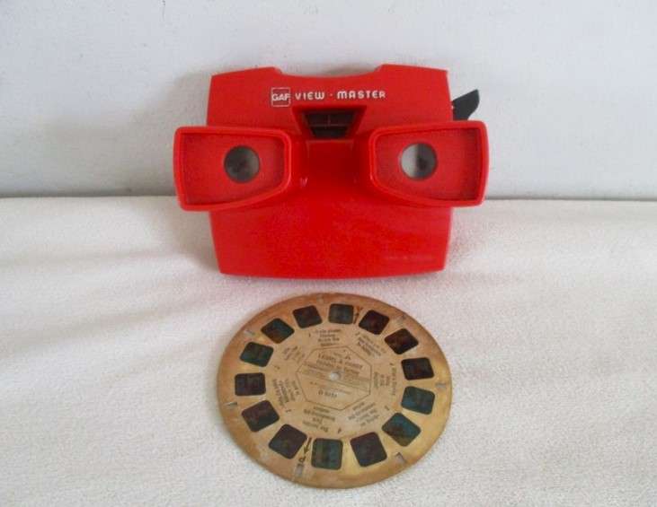 Vintage GAF View Master with very old Laurel and Hardy reel - Holiday in Turkey (perfect pics)