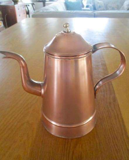 Lovely vintage copper tea/coffee kettle