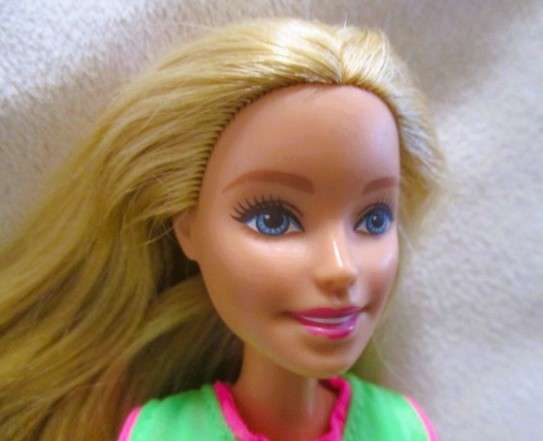 A pretty Mattel Barbie doll  with articulated knees