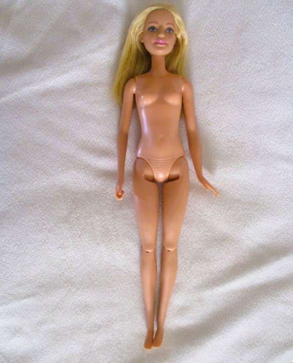 A pretty Mattel Barbie doll  with articulated knees