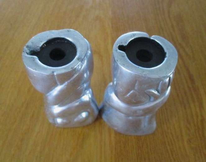 Carrol Boyes pewter male/female torso salt and pepper set