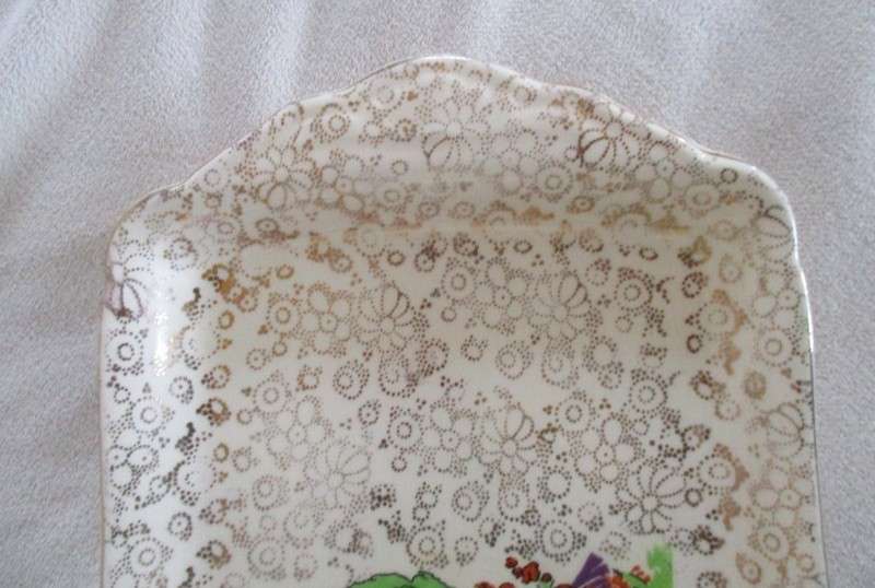 Vintage 1930's H&K Tunstall 'Crinoline Lady' sandwich plate