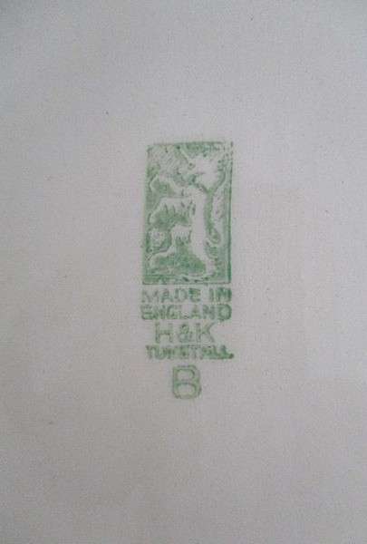 Vintage 1930's H&K Tunstall 'Crinoline Lady' sandwich plate