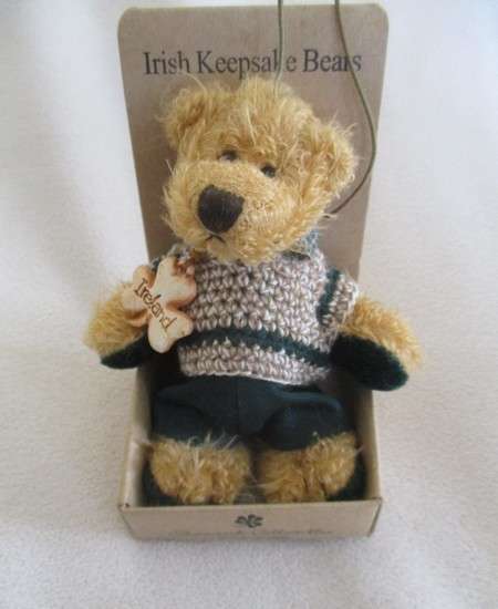 Two adorable, collectable miniature bears - Paddington (Eden) and his Irish friend (Shamrock)