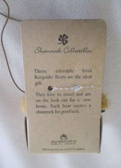 Two adorable, collectable miniature bears - Paddington (Eden) and his Irish friend (Shamrock)