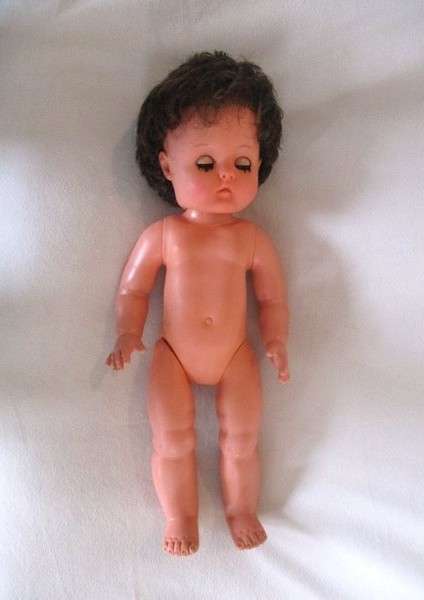 For Annalie only -  vintage 1950's Martha Maar, Germany (Drei M Puppe) doll with the bluest eyes