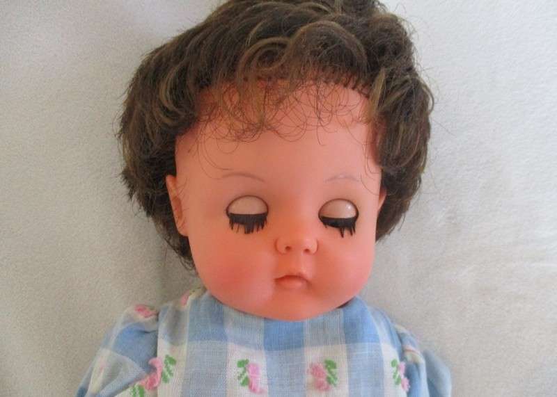 For Annalie only -  vintage 1950's Martha Maar, Germany (Drei M Puppe) doll with the bluest eyes